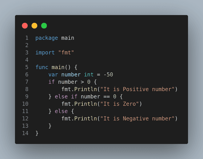 Else-If Ladder Example